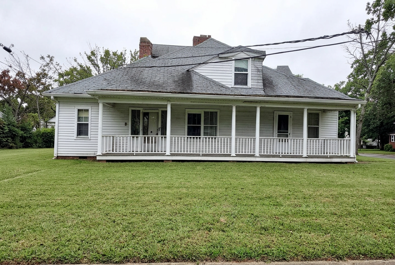 The same property reclaimed as open, usable and maintainable ground